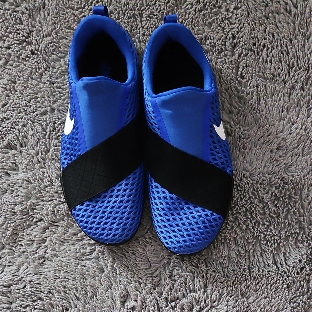 Nike Blue and Black Slip-On Sneakers
